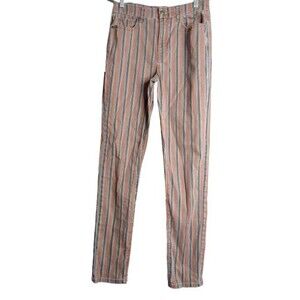 American Eagle Multicolored Striped High Rise Stretch Mom Jean Womens Size 4 XL